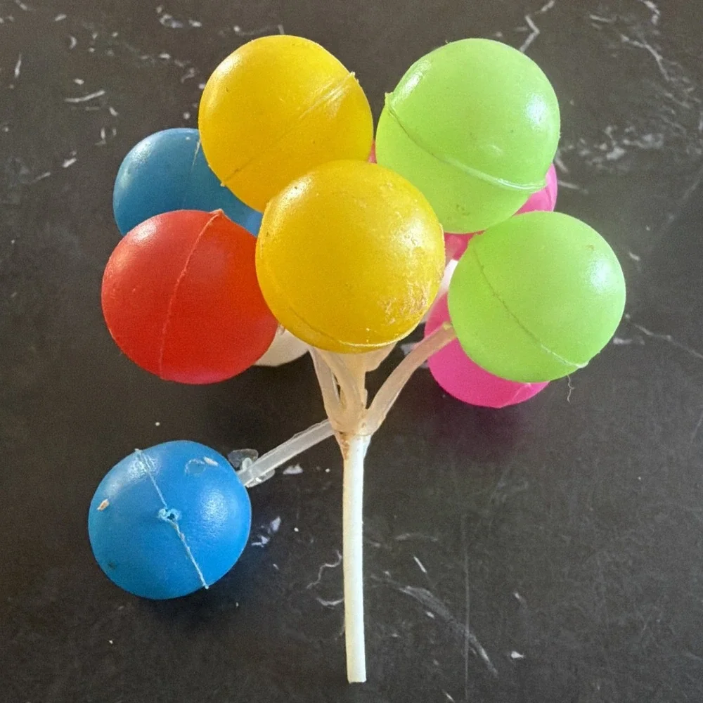 Vintage Lot of Cake/Cupcake Toppers Candle Holders Clowns Balloon Circus Animals